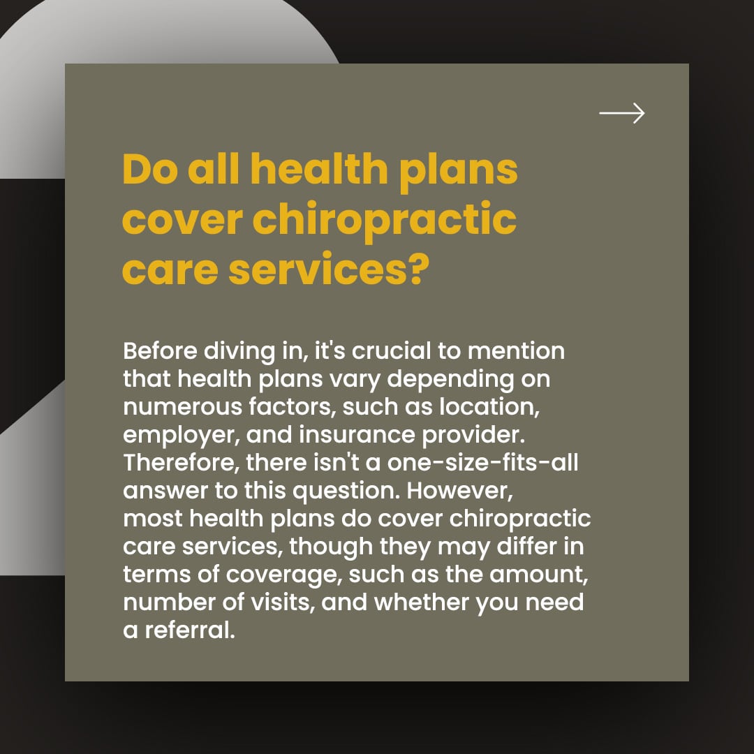 does health insurance cover chiropractic